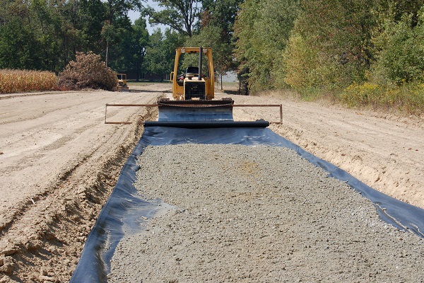 PP woven geotextile for roads stabilization